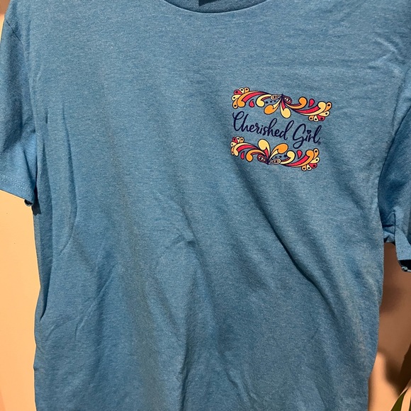 Cherished Girl tee- blue- medium - Picture 2 of 2